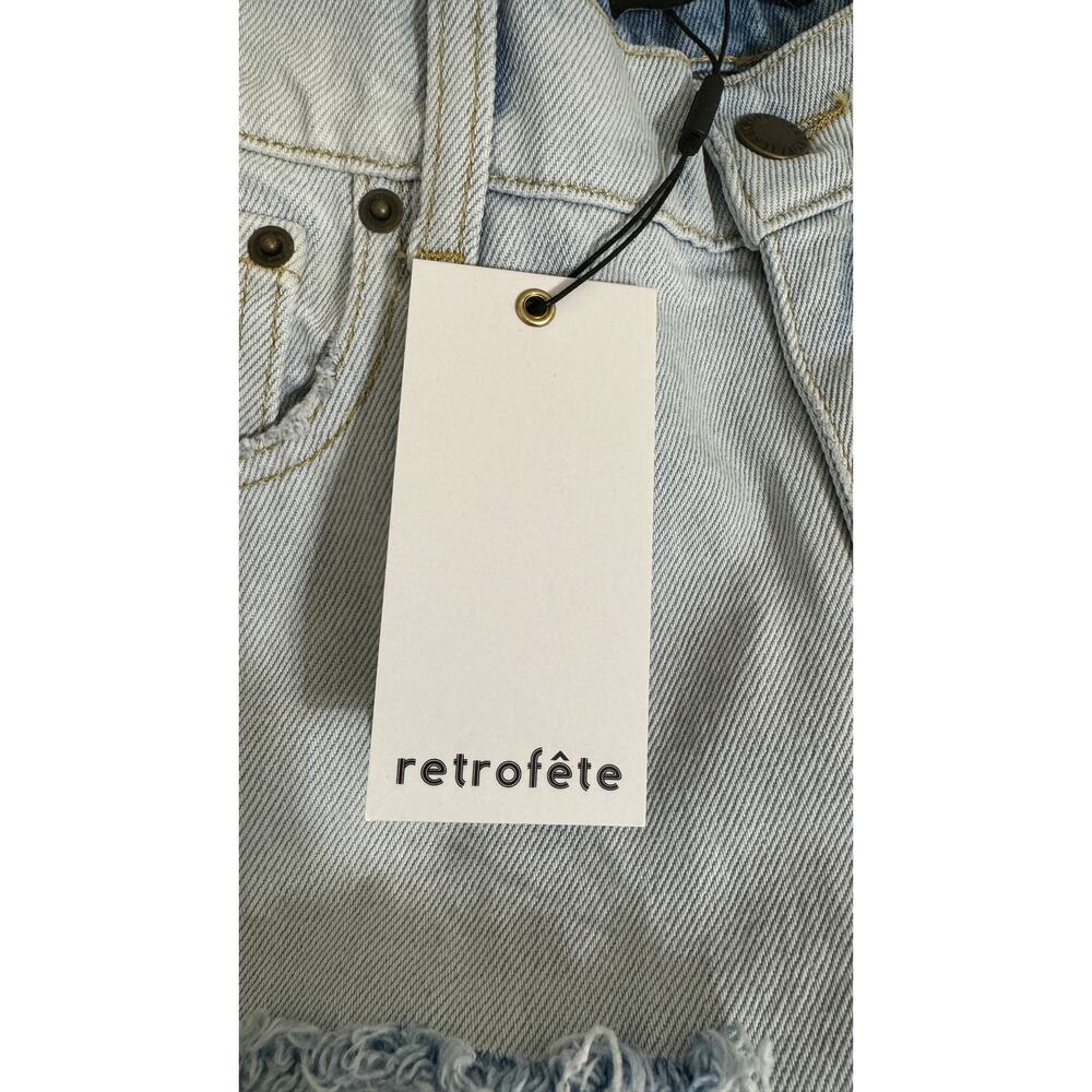 Retrofete Maggie Denim Jean Two Tone Laguna Womens Size 24 New Distressed - Picture 12 of 13